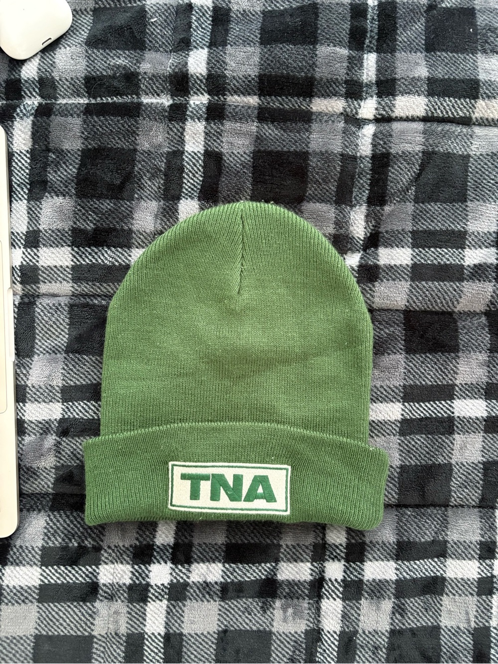 TNA Green Knit Beanie